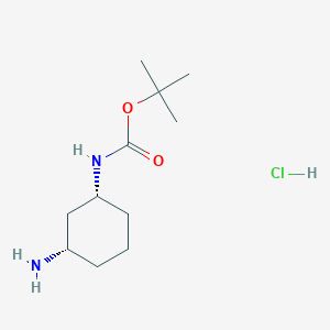 molecular formula C11H23ClN2O2 B2866618 cis-1-N-Boc-1,3-cyclohexyldiamine CAS No. 1383375-98-1; 849616-22-4