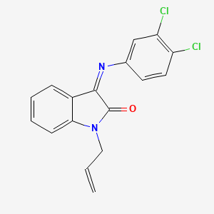 3-(3,4-Dichlorophenyl)imino-1-prop-2-enylindol-2-one