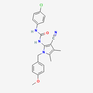 N-(4-chlorophenyl)-N'-[3-cyano-1-(4-methoxybenzyl)-4,5-dimethyl-1H-pyrrol-2-yl]urea