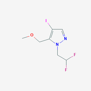 1-(2,2-difluoroethyl)-4-iodo-5-(methoxymethyl)-1H-pyrazole
