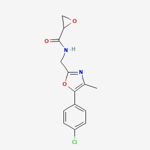 N-[[5-(4-Chlorophenyl)-4-methyl-1,3-oxazol-2-yl]methyl]oxirane-2-carboxamide
