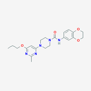 N-(2,3-dihydrobenzo[b][1,4]dioxin-6-yl)-4-(2-methyl-6-propoxypyrimidin-4-yl)piperazine-1-carboxamide