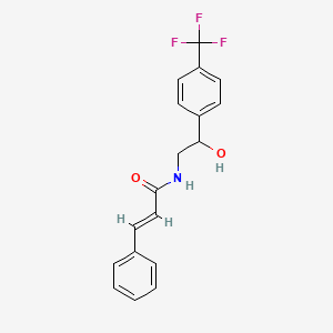 N-(2-hydroxy-2-(4-(trifluoromethyl)phenyl)ethyl)cinnamamide