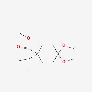 Ethyl 8-isopropyl-1,4-dioxaspiro[4.5]decane-8-carboxylate