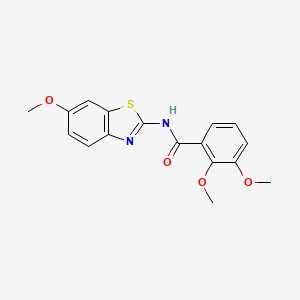 molecular formula C17H16N2O4S B2866695 2,3-dimethoxy-N-(6-methoxy-1,3-benzothiazol-2-yl)benzamide CAS No. 904277-39-0