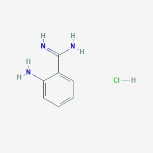 molecular formula C7H10ClN3 B2866702 2-Aminobenzamidine hydrochloride CAS No. 937371-17-0