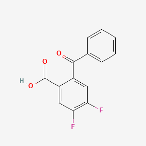 molecular formula C14H8F2O3 B2866710 2-Benzoyl-4,5-difluorobenzoic acid CAS No. 937635-08-0