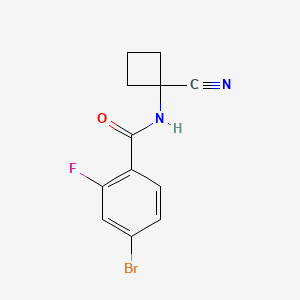 4-bromo-N-(1-cyanocyclobutyl)-2-fluorobenzamide