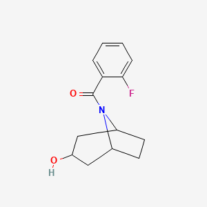 (2-Fluorophenyl)-(3-hydroxy-8-azabicyclo[3.2.1]octan-8-yl)methanone