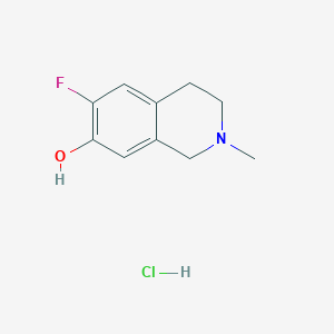 6-Fluoro-2-methyl-3,4-dihydro-1H-isoquinolin-7-ol;hydrochloride