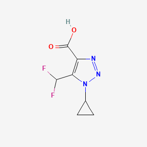 1-Cyclopropyl-5-(difluoromethyl)-1H-1,2,3-triazole-4-carboxylic acid