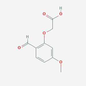 molecular formula C10H10O5 B2866742 2-(2-甲酰基-5-甲氧基苯氧基)乙酸 CAS No. 856357-86-3