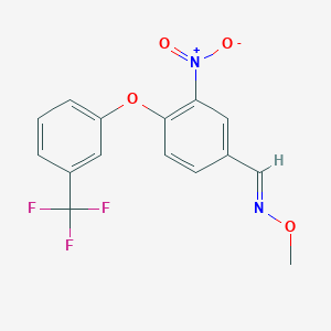 3-nitro-4-[3-(trifluoromethyl)phenoxy]benzenecarbaldehyde O-methyloxime