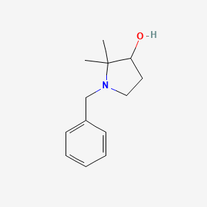 molecular formula C13H19NO B2866747 1-苄基-2,2-二甲基吡咯烷-3-醇 CAS No. 1554043-04-7