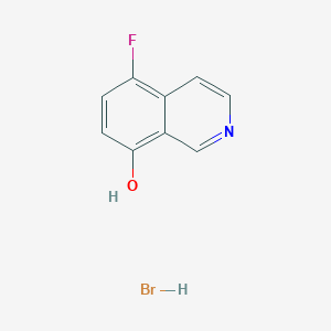 molecular formula C9H7BrFNO B2866748 5-Fluoroisoquinolin-8-ol;hydrobromide CAS No. 2411300-63-3