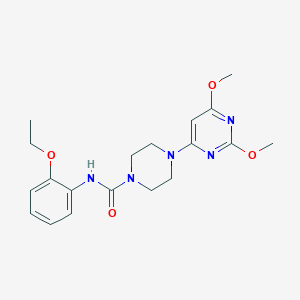 molecular formula C19H25N5O4 B2866750 4-(2,6-dimethoxypyrimidin-4-yl)-N-(2-ethoxyphenyl)piperazine-1-carboxamide CAS No. 1021262-64-5