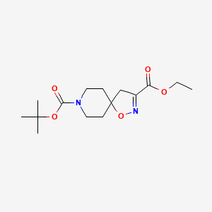 molecular formula C15H24N2O5 B2866763 8-叔丁基 3-乙基 1-氧杂-2,8-二氮杂螺[4.5]癸-2-烯-3,8-二羧酸酯 CAS No. 479636-65-2