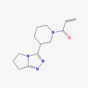 1-[3-(6,7-Dihydro-5H-pyrrolo[2,1-c][1,2,4]triazol-3-yl)piperidin-1-yl]prop-2-en-1-one