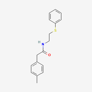 molecular formula C17H19NOS B2866772 2-(4-Methylphenyl)-N-(2-(phenylsulfanyl)ethyl)acetamide CAS No. 477886-12-7