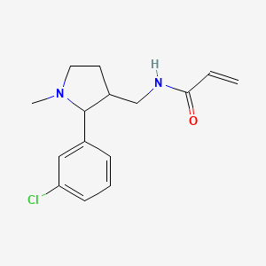 N-[[2-(3-Chlorophenyl)-1-methylpyrrolidin-3-yl]methyl]prop-2-enamide