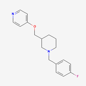 4-[[1-[(4-Fluorophenyl)methyl]piperidin-3-yl]methoxy]pyridine