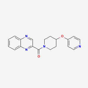 (4-(Pyridin-4-yloxy)piperidin-1-yl)(quinoxalin-2-yl)methanone