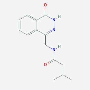 molecular formula C14H17N3O2 B2866823 3-甲基-N-[(4-氧代-3H-酞嗪-1-基)甲基]丁酰胺 CAS No. 899745-34-7