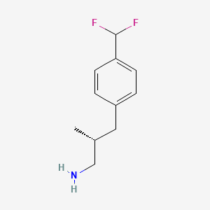 molecular formula C11H15F2N B2866831 (2R)-3-[4-(Difluoromethyl)phenyl]-2-methylpropan-1-amine CAS No. 2248183-41-5