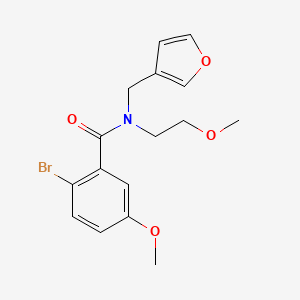 2-bromo-N-(furan-3-ylmethyl)-5-methoxy-N-(2-methoxyethyl)benzamide