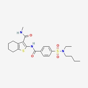 2-(4-(N-butyl-N-ethylsulfamoyl)benzamido)-N-methyl-4,5,6,7-tetrahydrobenzo[b]thiophene-3-carboxamide