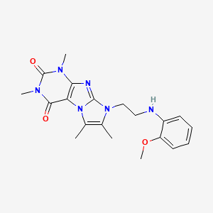 8-(2-((2-methoxyphenyl)amino)ethyl)-1,3,6,7-tetramethyl-1H-imidazo[2,1-f]purine-2,4(3H,8H)-dione