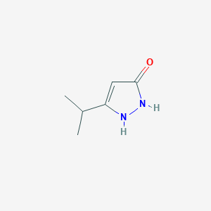 molecular formula C6H10N2O B2866866 5-Isopropyl-1H-pyrazol-3(2H)-one CAS No. 385375-59-7