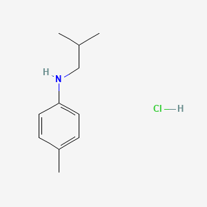 molecular formula C11H18ClN B2866868 4-甲基-N-(2-甲基丙基)苯胺盐酸盐 CAS No. 1909308-62-8