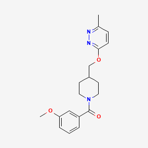 B2866897 (3-Methoxyphenyl)-[4-[(6-methylpyridazin-3-yl)oxymethyl]piperidin-1-yl]methanone CAS No. 2379987-88-7