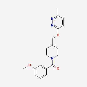 (3-Methoxyphenyl)-[4-[(6-methylpyridazin-3-yl)oxymethyl]piperidin-1-yl]methanone