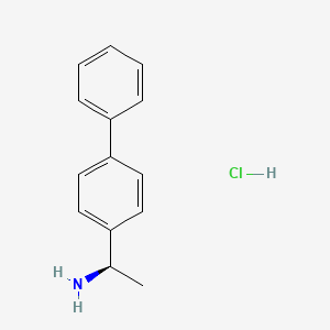 molecular formula C14H16ClN B2866915 (1R)-1-(4-Phenylphenyl)ethanamine;hydrochloride CAS No. 2253619-56-4