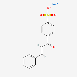 molecular formula C15H11NaO4S B2866930 Sodium 4-[(2E)-3-phenylprop-2-enoyl]benzene-1-sulfonate CAS No. 95590-78-6