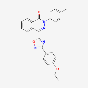 molecular formula C25H20N4O3 B2866937 4-[3-(4-乙氧苯基)-1,2,4-噁二唑-5-基]-2-(4-甲苯基)酞嗪-1(2H)-酮 CAS No. 1291842-60-8