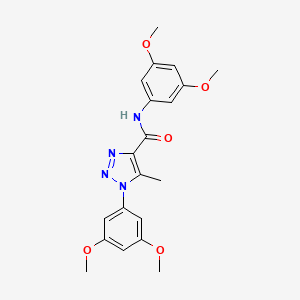 N,1-bis(3,5-dimethoxyphenyl)-5-methyl-1H-1,2,3-triazole-4-carboxamide