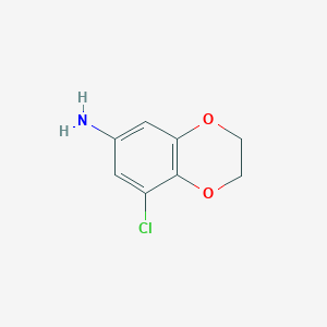 molecular formula C8H8ClNO2 B2866987 8-氯-2,3-二氢-1,4-苯并二氧杂环-6-胺 CAS No. 769073-83-8