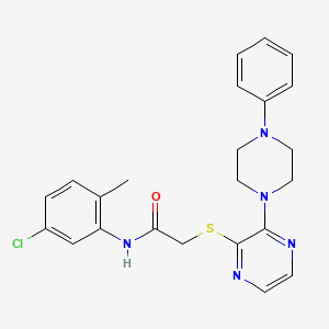 molecular formula C23H24ClN5OS B2866995 N-cyclopentyl-6-(3-fluorophenyl)-2-(4-propionylpiperazin-1-yl)imidazo[2,1-b][1,3,4]thiadiazol-5-amine CAS No. 1030087-67-2