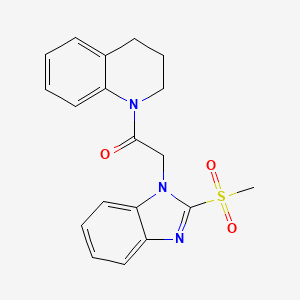 1-(3,4-dihydroquinolin-1(2H)-yl)-2-(2-(methylsulfonyl)-1H-benzo[d]imidazol-1-yl)ethanone