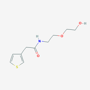 molecular formula C10H15NO3S B2867014 N-[2-(2-羟乙氧基)乙基]-2-噻吩-3-基乙酰胺 CAS No. 1250503-83-3