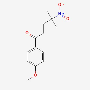 molecular formula C13H17NO4 B2867026 1-(4-Methoxyphenyl)-4-methyl-4-nitropentan-1-one CAS No. 92050-07-2