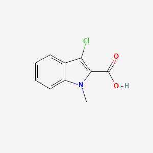 molecular formula C10H8ClNO2 B2867031 3-chloro-1-methyl-1H-indole-2-carboxylic acid CAS No. 1043420-84-3