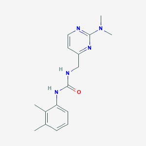 molecular formula C16H21N5O B2867043 1-((2-(二甲氨基)嘧啶-4-基)甲基)-3-(2,3-二甲基苯基)脲 CAS No. 1797975-89-3