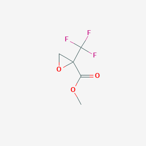 molecular formula C5H5F3O3 B2867063 Methyl 2-(trifluoromethyl)oxirane-2-carboxylate CAS No. 117015-39-1