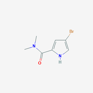 molecular formula C7H9BrN2O B2867069 4-bromo-N,N-dimethyl-1H-pyrrole-2-carboxamide CAS No. 1155126-81-0