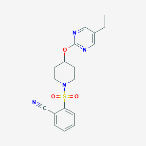 2-({4-[(5-Ethylpyrimidin-2-yl)oxy]piperidin-1-yl}sulfonyl)benzonitrile