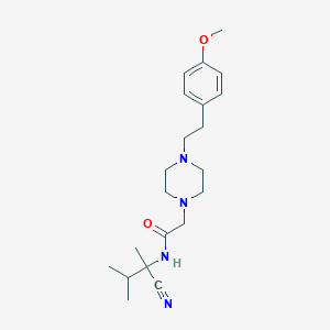 molecular formula C21H32N4O2 B2867086 N-(1-cyano-1,2-dimethylpropyl)-2-{4-[2-(4-methoxyphenyl)ethyl]piperazin-1-yl}acetamide CAS No. 1252463-63-0